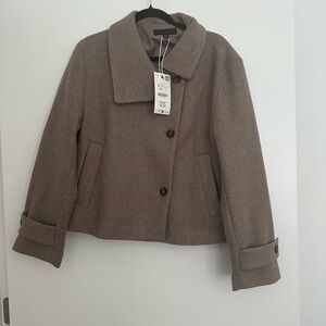 NWT Women's Brown Zara Jacket